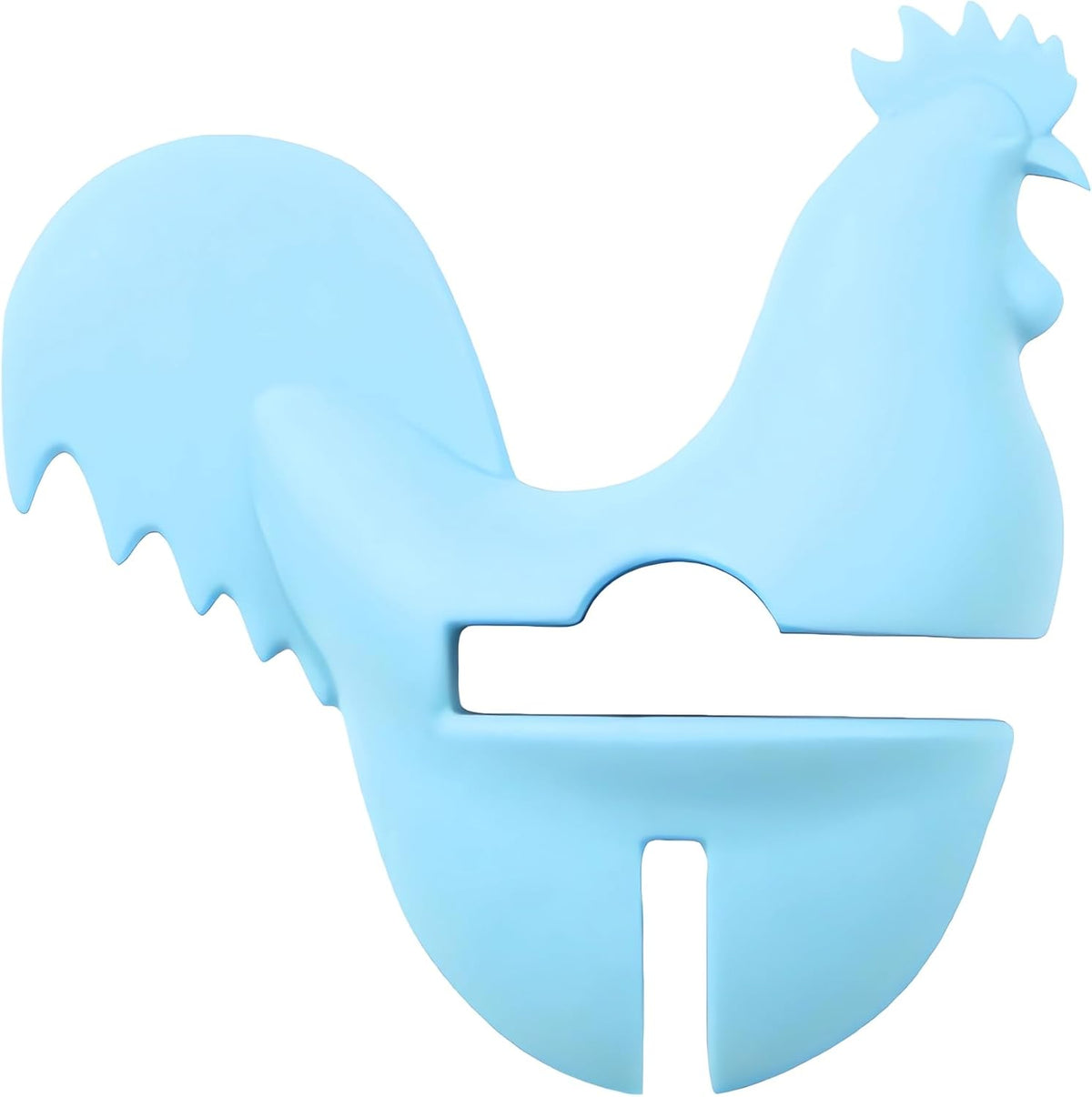 Cute Rooster Kitchen Spoon Holder - Rest Cooking Utensil Holder Pot Side Clip Spoon Holder for Pot Rooster Lid Holders - Heat Resistant & Dishwasher Safe Utensil Rest for Stove Top (Green)