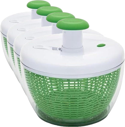 Pro Small Salad Spinner with Pump Lid, 3.16 Qt Lettuce Spinner and Fruit Washer Bowl with Colander Basket, One-Handed Operation, Nonslip Base
