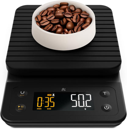 Coffee Scale with Timer, 0.1g Precision for Espresso & Matcha
