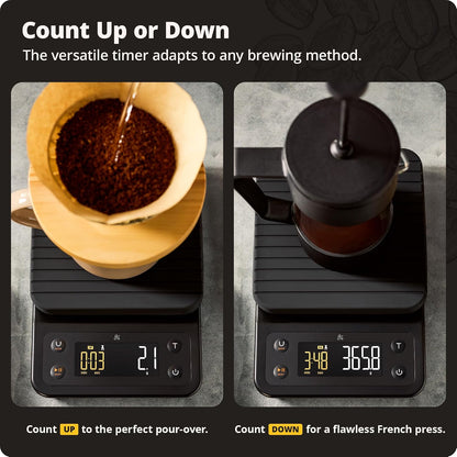 Coffee Scale with Timer, 0.1g Precision for Espresso & Matcha