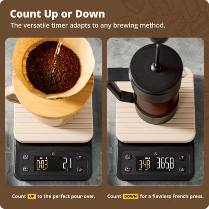 Coffee Scale with Timer, 0.1g Precision for Espresso & Matcha