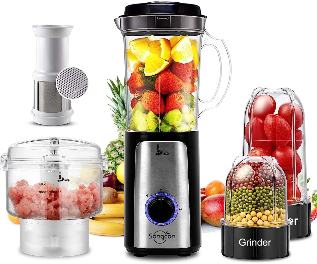 Blenders for Kitchen, 5-in-1 Food Processor Combo for Smoothies Set