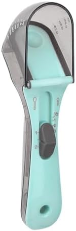 Fabater Pet Food Measuring Spoon, Adjustable Pet Food Measuring Cup with Control for Cats