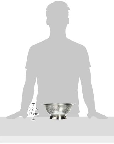 RSVP International Endurance Kitchen Collection Colander Strainer, Mini, Pierced Stainless Steel