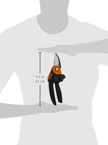 Fiskars PowerGear2 Pruning Shears, Patented Gear Technology & Cam Mechanism Multiplies Leverage, Hardened Steel Bypass Blade, Contoured Rolling Handle Reduces Hand Fatigue, 3/4" Cut Capacity