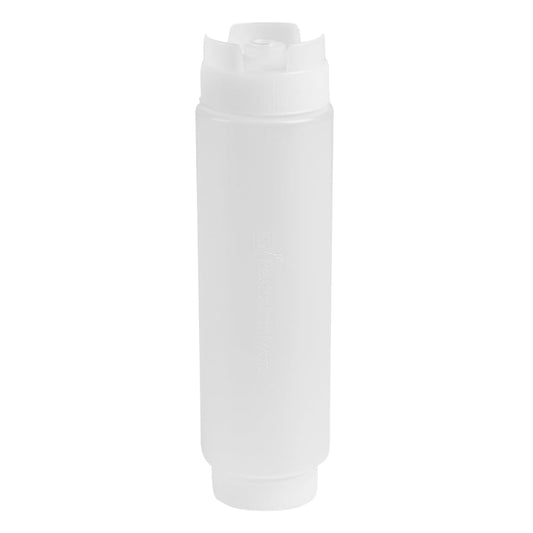 Restaurantware 16oz. FIFO Inverted Plastic Squeeze Bottle with Refill and Dispensing Lids - First In First Out - Perfect for Restaurants Catering and Food Trucks - 1ct box