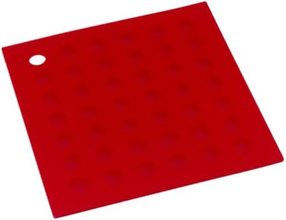 Lamson Original Silicone Hotspot - 7" x 7" Pot Holders for Kitchen, Black Hot Plate & Silicone Pad, Heat Resistant to 450°F, BPA Free, Dishwasher Safe, Slip Resistant, Professional Use
