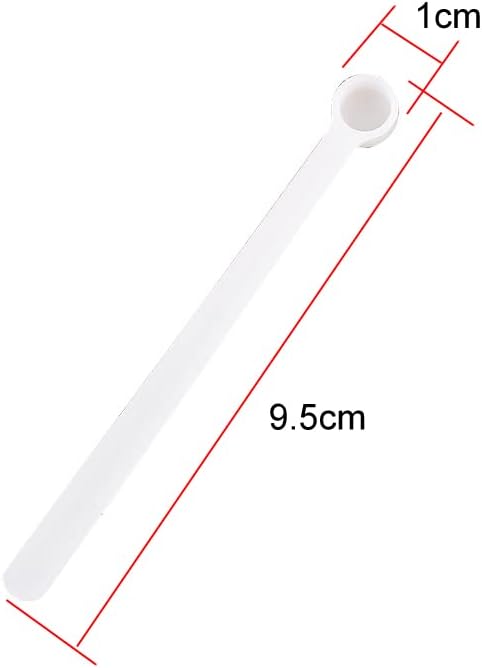 30 Pieces 250 Milligram Mini Measuring Spoons Micro 1/20 Teaspoon Micro Scoops Mini Scoops Measuring Spoons Tiny Scoops for Measuring Cosmetics Powders Seasoning, White