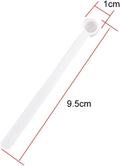 30 Pieces 250 Milligram Mini Measuring Spoons Micro 1/20 Teaspoon Micro Scoops Mini Scoops Measuring Spoons Tiny Scoops for Measuring Cosmetics Powders Seasoning, White