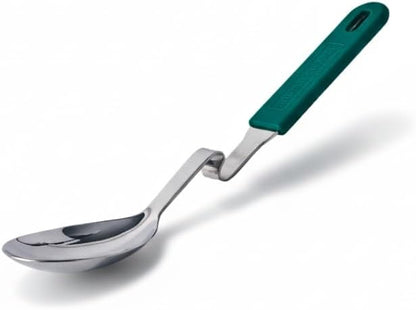 Souper Cubes + Lori Greiner No Mess Stainless Steel Soup Ladle with Silicone Handle - Metal Soup Ladle with No Mess Design That Hooks on Side of Any Pot - Cranberry