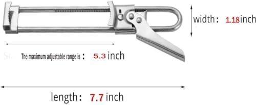 Master Jar & Bottle Opener, Adjustable Multifunctional Stainless Steel Can Opener Jar Lid Gripper, Manual,Kitchen Accessories（Silver）