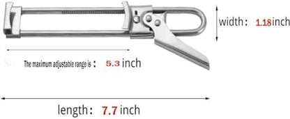 Master Jar & Bottle Opener, Adjustable Multifunctional Stainless Steel Can Opener Jar Lid Gripper, Manual,Kitchen Accessories（Silver）