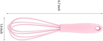 Whisk,6.7in Non Scratch Silicone Whisks,Balloon Egg Beater Perfect For Blending,Whisking,Beating,Frothing Stirring Set Of 12