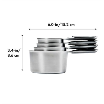 OXO Good Grips 4 Piece Stainless Steel Measuring Spoons with Magnetic Snaps