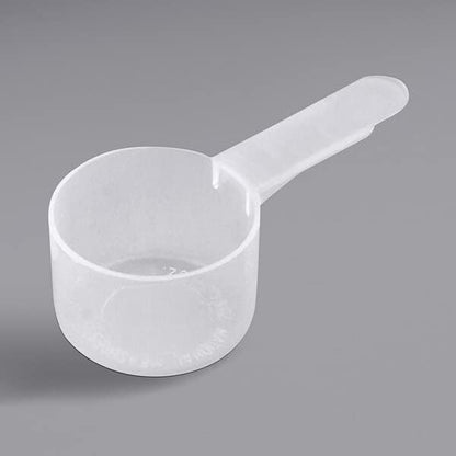 25 mL (25 cc / 5 tsp / 0.85 oz) Plastic Measuring Scoop with Medium Handle - Small Portion Scoop for Spices, Powders, Granules, Coffee, and Seed Packing (5)