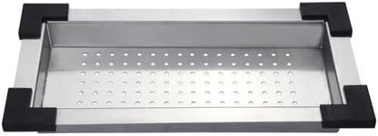 KRAUS Stainless Steel Colander for Workstation Kitchen Sink, CS-6