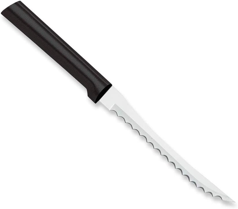 Rada Cutlery Tomato Slicer Knife (R126), 5" Stainless Steel Serrated Blade, Silver Handle