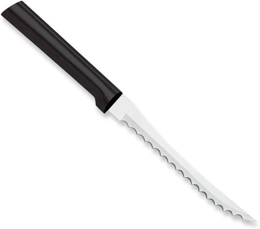Rada Cutlery Tomato Slicer Knife (R126), 5" Stainless Steel Serrated Blade, Silver Handle