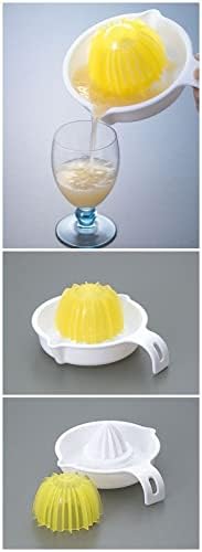 JapanBargain 1816, Japanese Citrus Lemon Orange Grapefruit Juicer Manual Hand Squeezer BPA Free Made in Japan