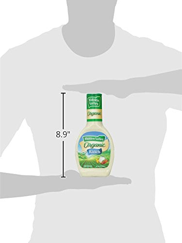 Hidden Valley Original Ranch Organic Salad Dressing & Topping, Gluten Free - 16 Ounce Bottle (Package May Vary)