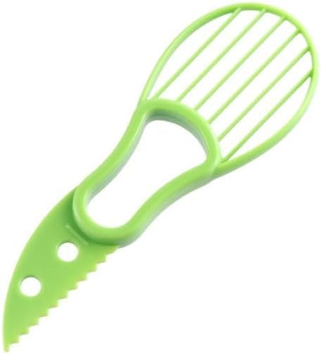 Kopida 3-in-1 Avocado Slicer, Avocado Peeler Tool Multi Function Avocado Slicer - Green Avocado Cutter and Scooper for Fruits & Vegetable, Peel Avocado, Avocado Separator Shredder Fruit Core Remover