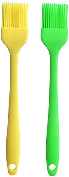 Silicone brush, Oil Brush for BBQ Kitchen Cooking Baking and Grilling (7 PCS,Rose red) - Colors B
