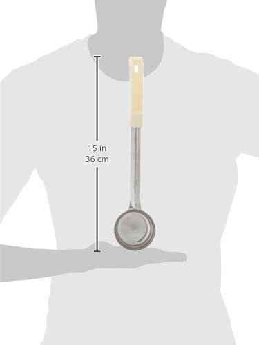 Winco Solid Food Portioner, 1-Ounce, Medium, Stainless Steel, Yellow