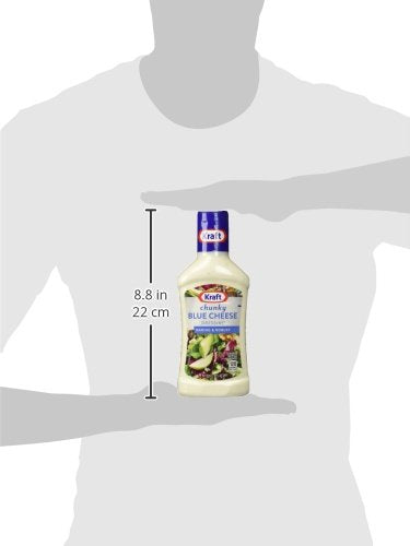 Kraft Dressing, 1 Bottle, for Salads and Dipping, Chunky Blue Cheese, No High-Fructose Corn Syrup, No Artificial Flavors, 16 oz