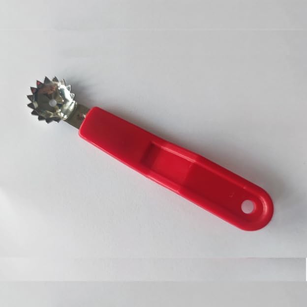 3 Pcs Tomato Huller Corer Stainless Steel Strawberry Stem (Red)