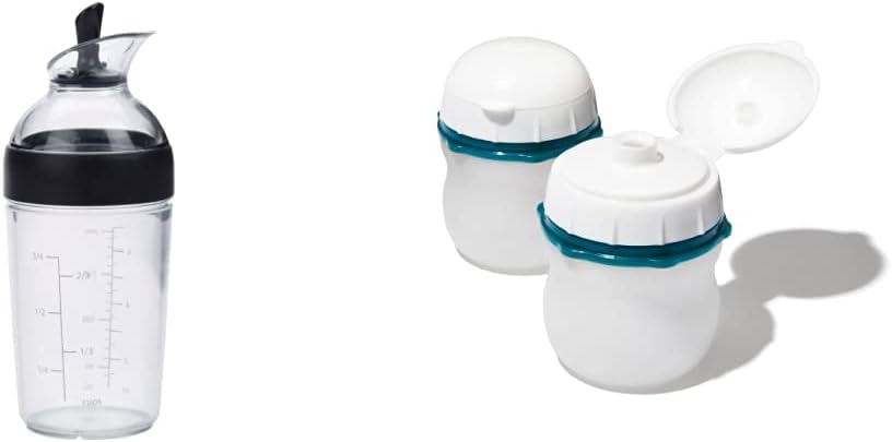OXO Good Grips Little Salad Dressing Shaker + OXO Good Grips Salad Dressing Shaker Clear Large