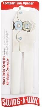 Swing-A-Way White Steel Manual Can Opener