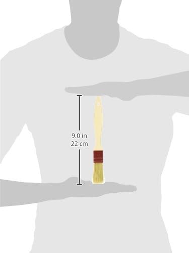 Matfer Bourgeat Natural Pastry Brush, Flat, 1 1/2"