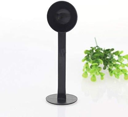 2 In 1 Measurement Coffee Bean Spoon Tamping Coffee Measuring Spoon Espresso Machine Powder Spoon Coffee Kitchen Tool, Black, 001, 15.5x5x5cm