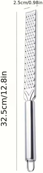 Stainless Steel Cheese Grater, Multi-Purpose Kitchen Tool, Handheld Grater for Garlic, Ginger, Citrus, Vegetables