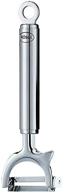 Rosle Stainless Steel Peelers Set: Julienne Peeler 6.6-Inch, Swivel Peeler crosswise 6.8-Inch