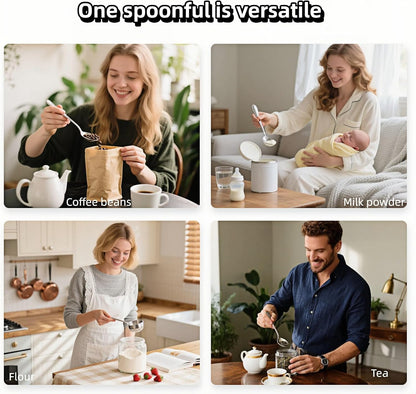 1 Tbsp(15ml) Coffee Scoop,Stainless Steel Measuring Spoons for Coffee,Protein Powder,Sugar,Easy Read Laser Engraved Mark,Short Handle Fits in Container,Rust-Resistant,Drop-Resistant (1T 15ml)