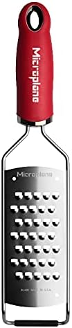 Microplane Gourmet Series Cheese Grater with Soft Touch Handle (Extra Coarse, Black)
