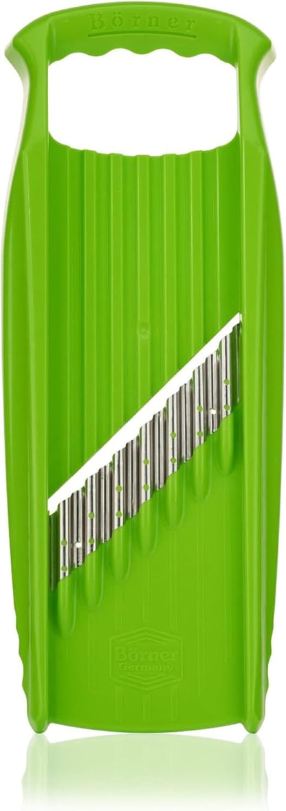 by Reston Lloyd Wave-Waffle XXL Power Line • Crinkle Cut/Spirelli Vegetable Slicer • Slicer for Wave Waffle Cut Vegetables • Wavy French Fries • Made in Germany, Orange