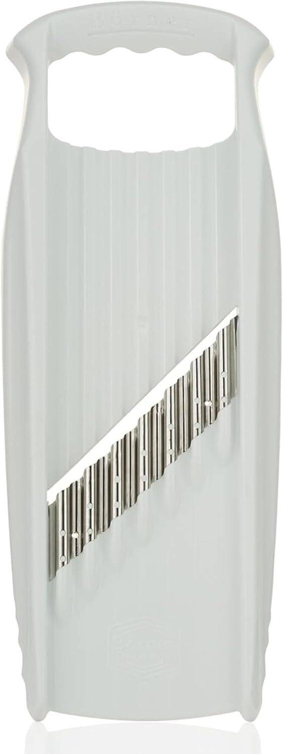 by Reston Lloyd Wave-Waffle XXL Power Line • Crinkle Cut/Spirelli Vegetable Slicer • Slicer for Wave Waffle Cut Vegetables • Wavy French Fries • Made in Germany, Orange
