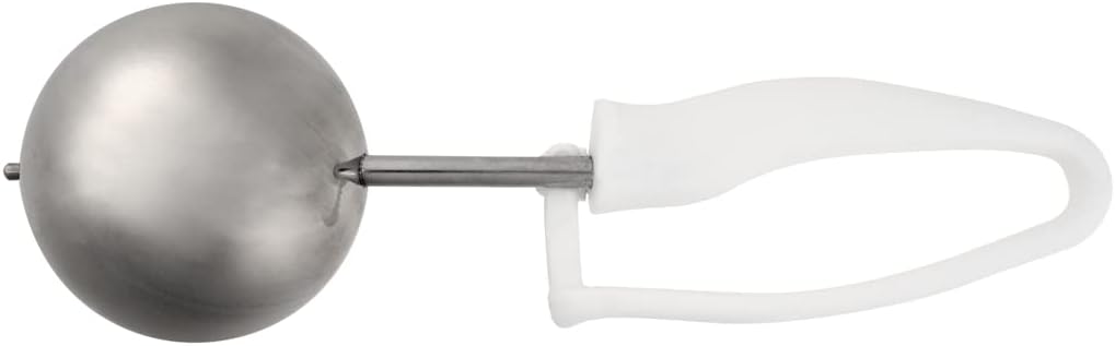 Restaurantware Ice Cream Scoop 1 Case 3.75 oz Stainless Steel Portioner Commercial Kitchen Tool Comfortable Grip Dishwasher-Safe Ambidextrous Handle