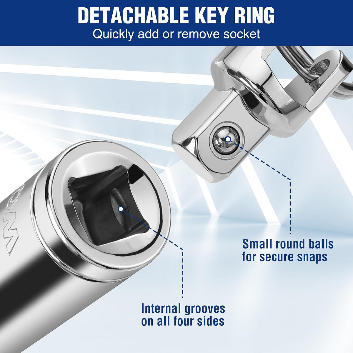 Socket Bottle Opener, 3/8 Inch Drive x 14 mm Socket, Gift for Men