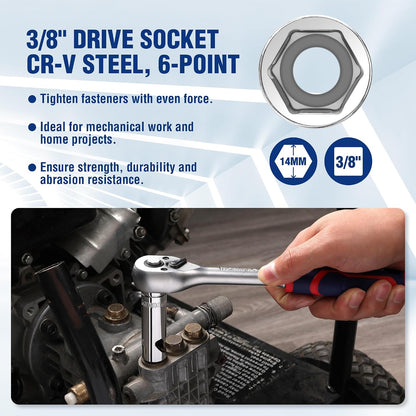 Socket Bottle Opener, 3/8 Inch Drive x 14 mm Socket, Gift for Men