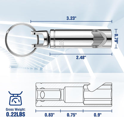 Socket Bottle Opener, 3/8 Inch Drive x 14 mm Socket, Gift for Men