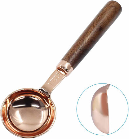 1 Teaspoon Coffee Scoop, 5 ml, Wooden with Long Handle | Measuring Spoon, For Coffee Bean, For Tea, Powder, Spices