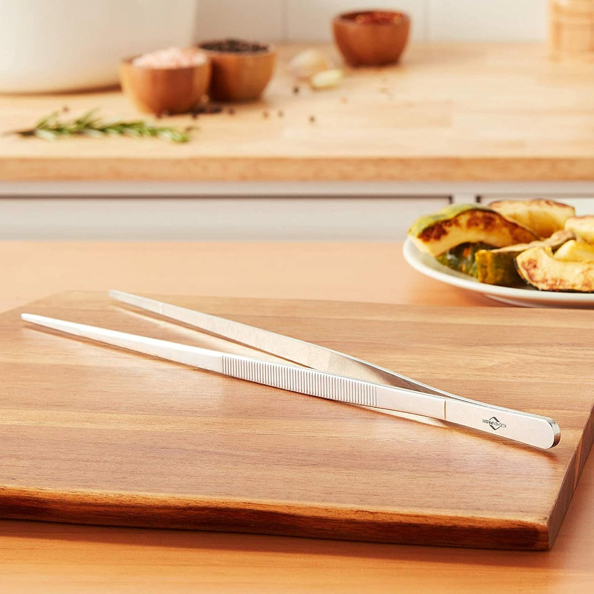 Küchenprofi 12-Inch Tweezer Tongs in 18/10 Stainless Steel
