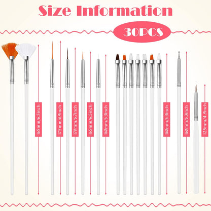 30 Pcs 30 Pcs Cake Decorating Brushes Cookie Painting Set, Pink