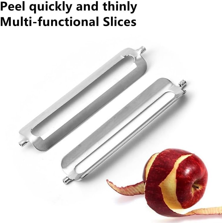 5 Pcs Multifunctional Peeler Peeler, 55mm Stainless Steel Citrus Peeler Single-Sided Flat Blade Replacement Peeling Blade for kitchen