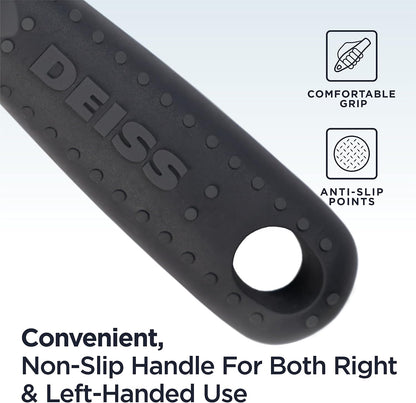 Deiss PRO Swivel Vegetable Peeler - Sharp Stainless Steel Peeler With Easy Non-Slip Hand Grip, Potato Peelers For Kitchen, Fruit, Carrot, Apple, Veggie, Kiwi, Durable, And Dishwasher Safe (ORANGE)