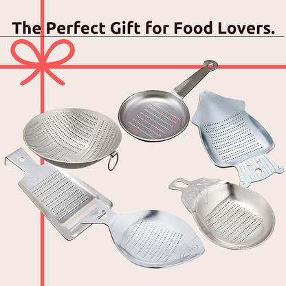 Mini Zesters & Graters HAGOITA RACKET - Versatile Kitchen Tool for Wasabi, Citrus, Ginger, Chocolate, Cheese, & More Premium Quality for Culinary Perfection, Stainless Steel