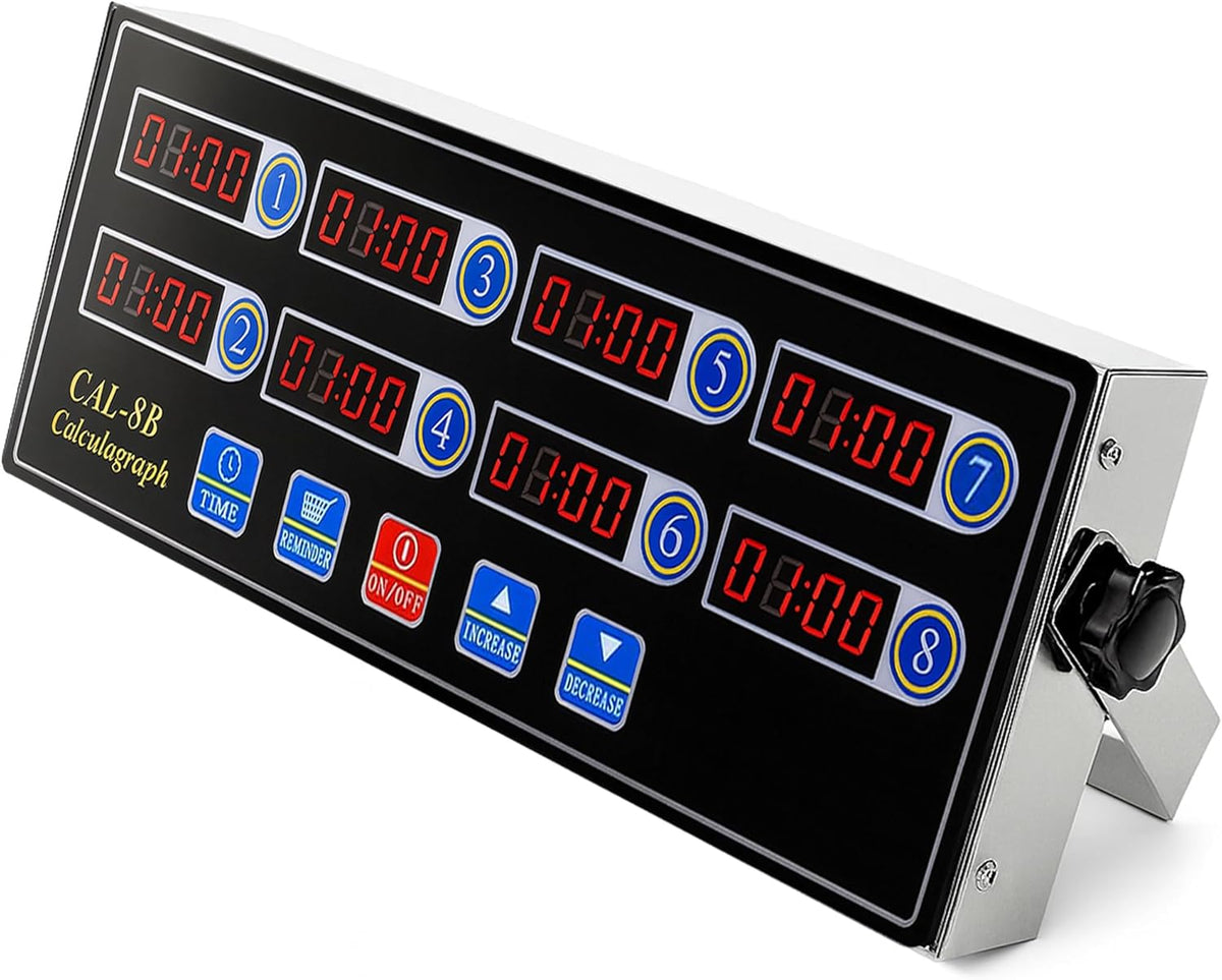 Commercial 8 Channels Digital Kitchen Timer, Calculagraph Fry Timer